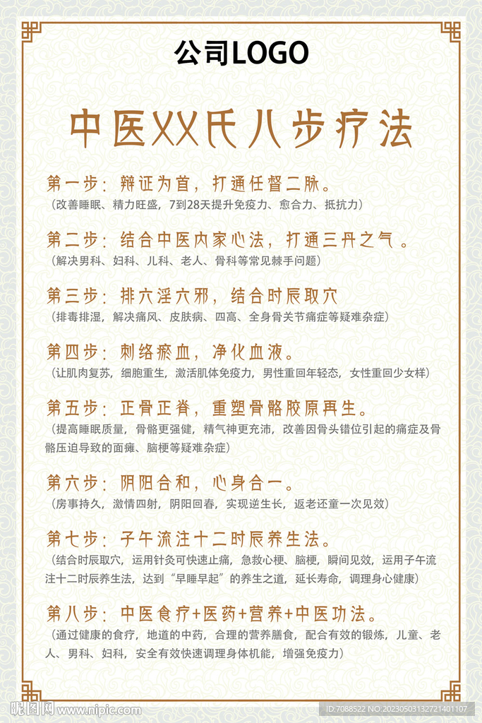 中医馆墙上贴画中医宣传展架介绍