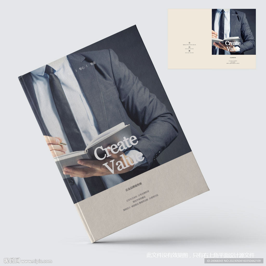 人物传记纪实宣传画册封面