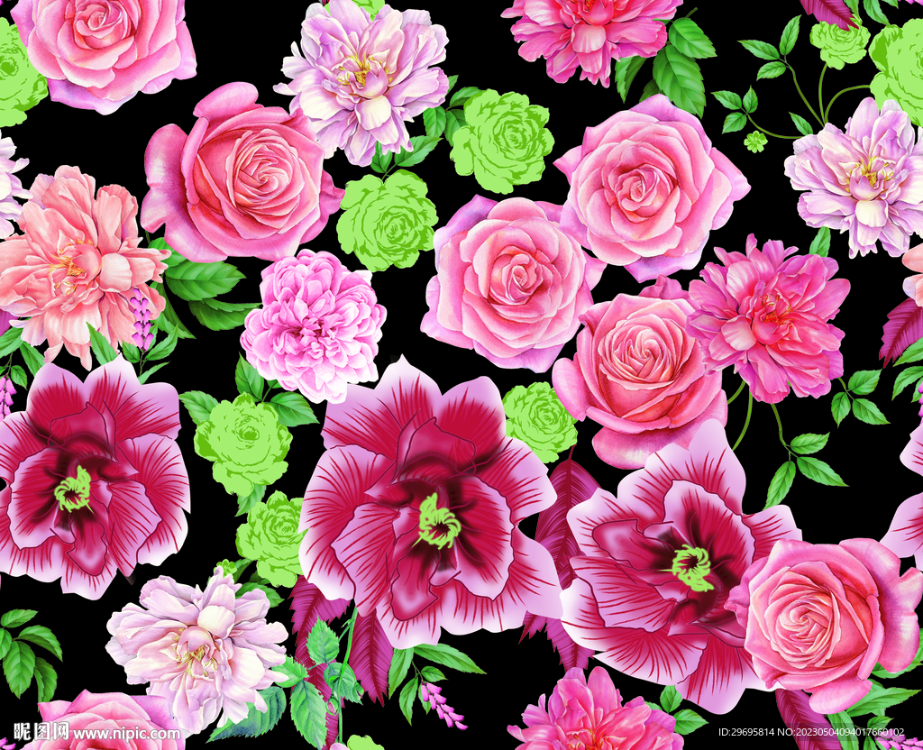 手绘花