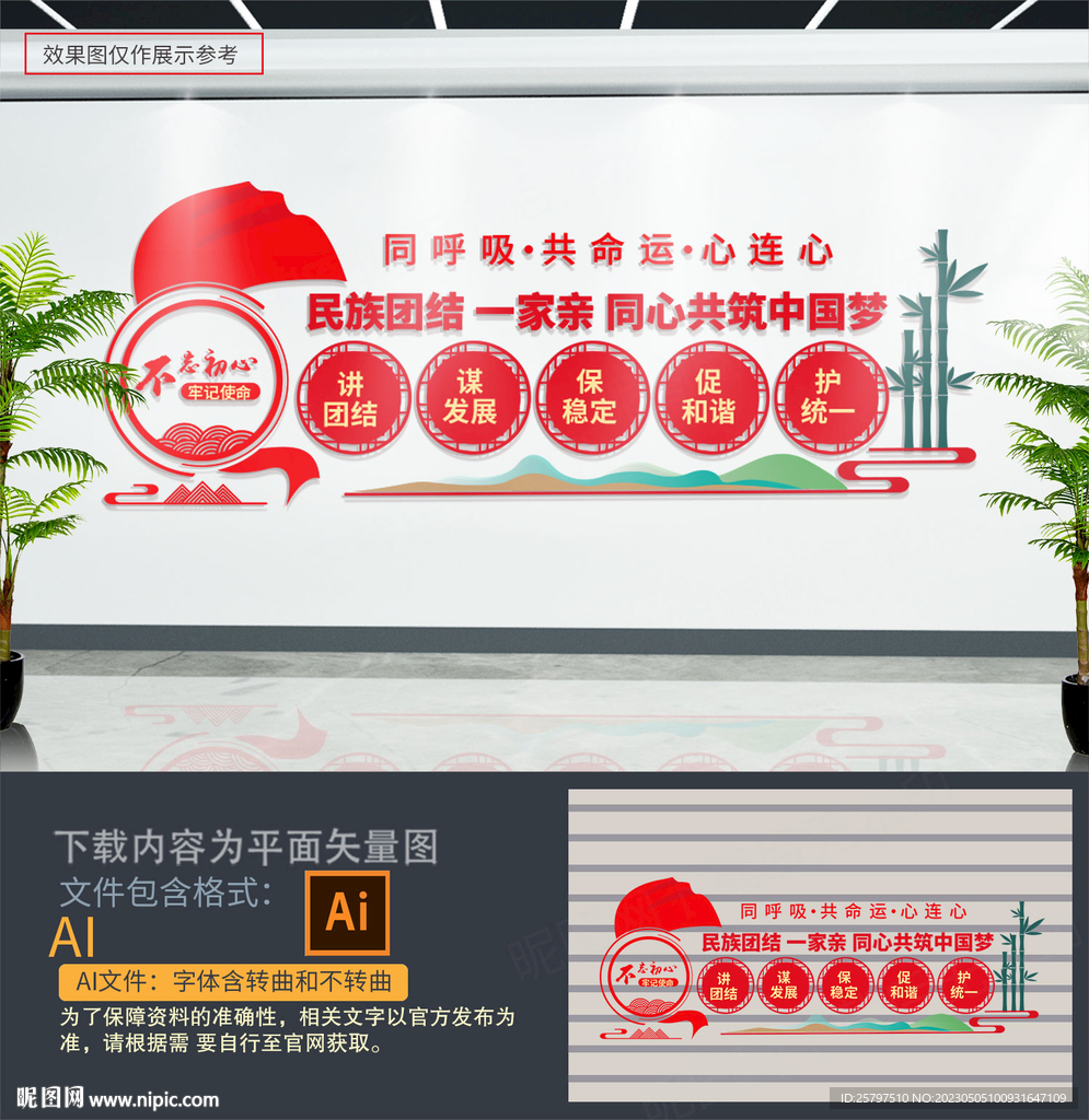 民族团结文化墙