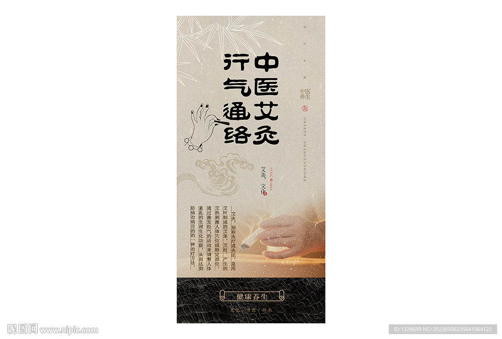 艾灸海报