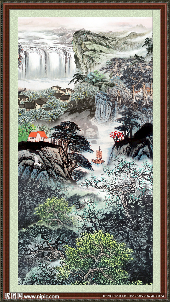 客厅山水画 