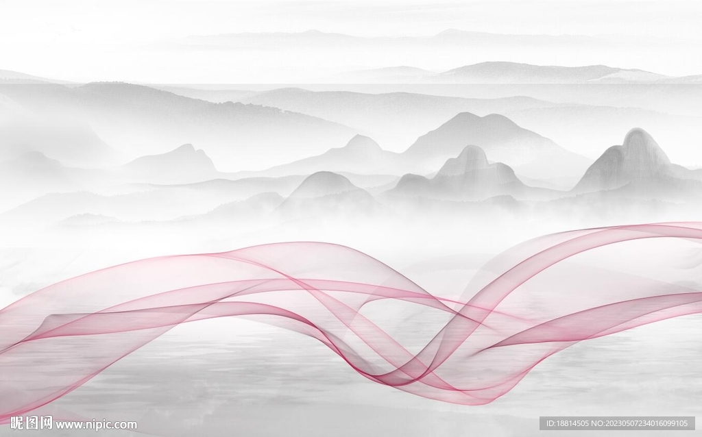 简约新中式背景墙