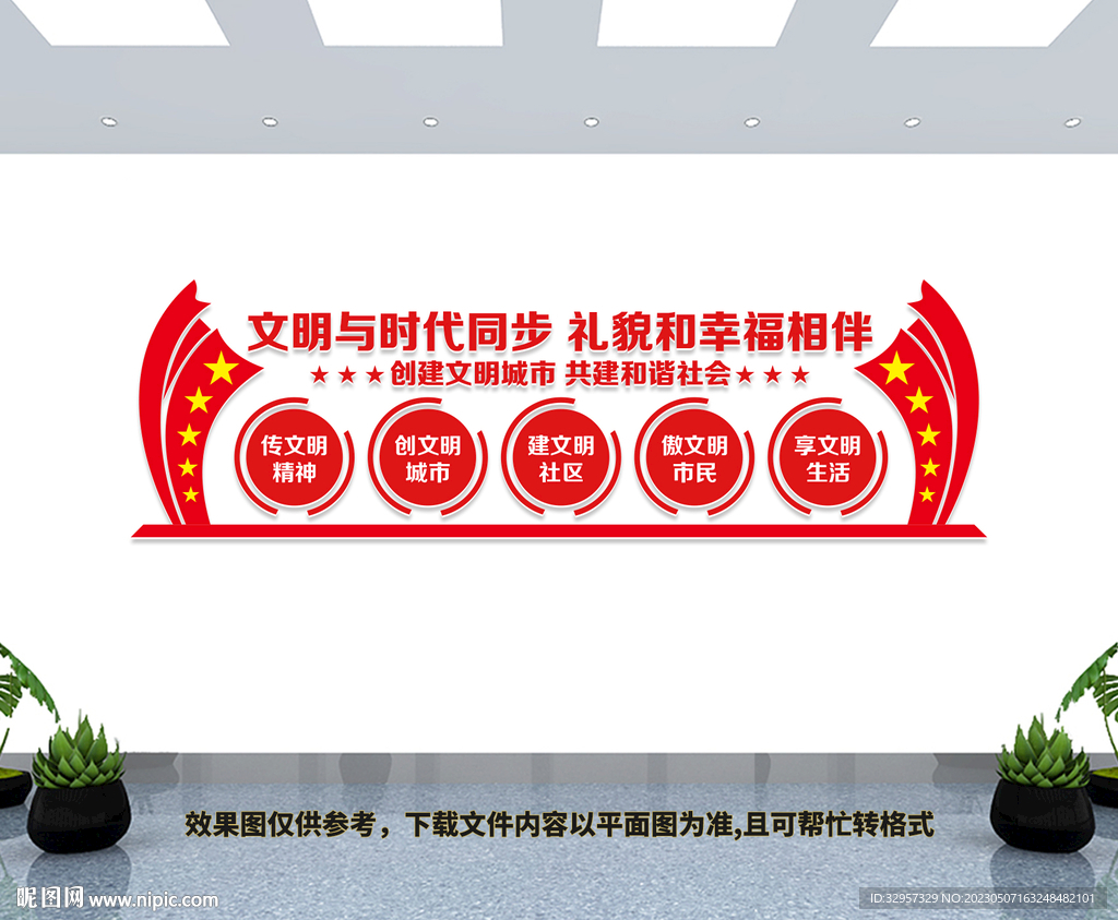 文明城市文化墙