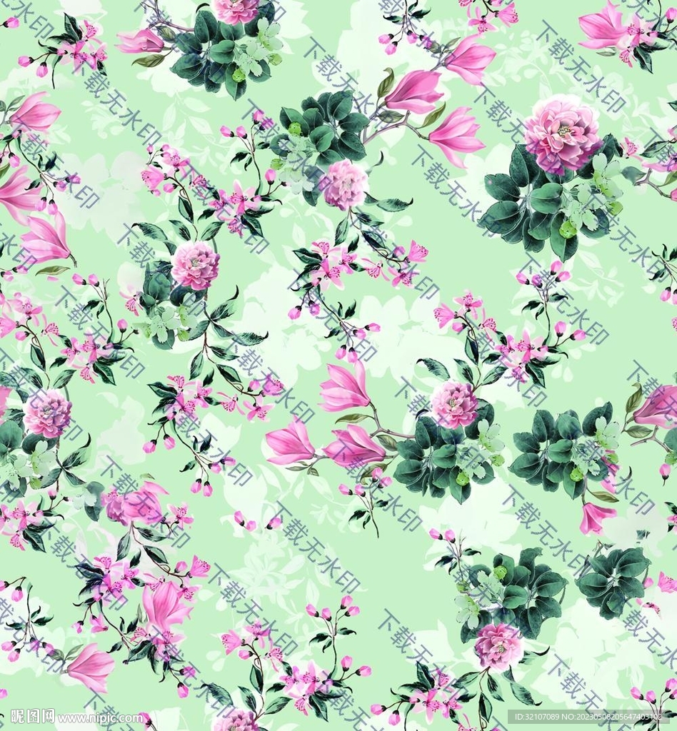 水彩花