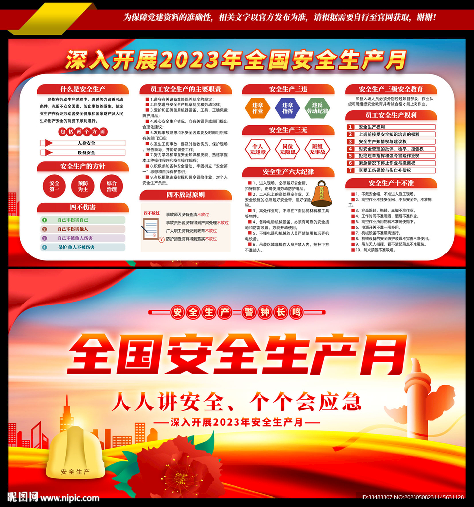 2023年安全生产月展板