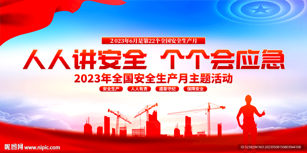 2023年安全生产月展板