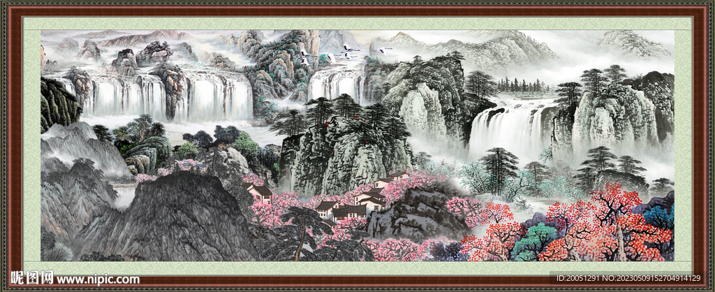 巨幅山水画