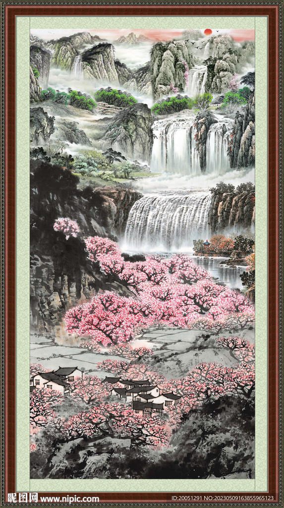 国画山水图 