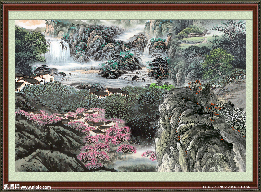 中国画山水 