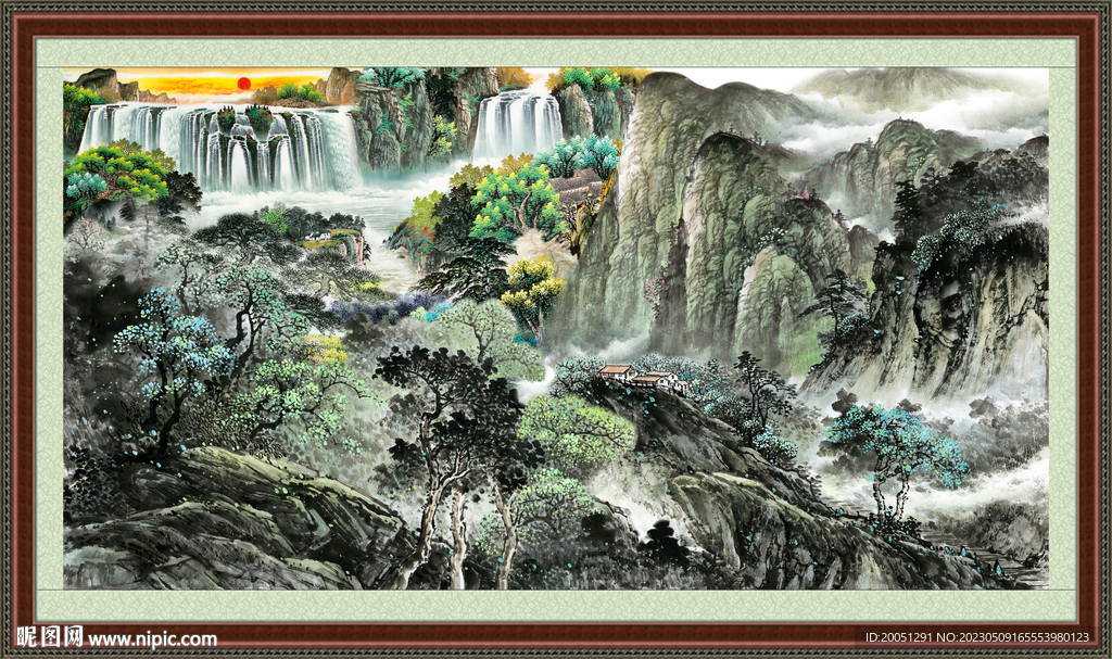 国画山水图