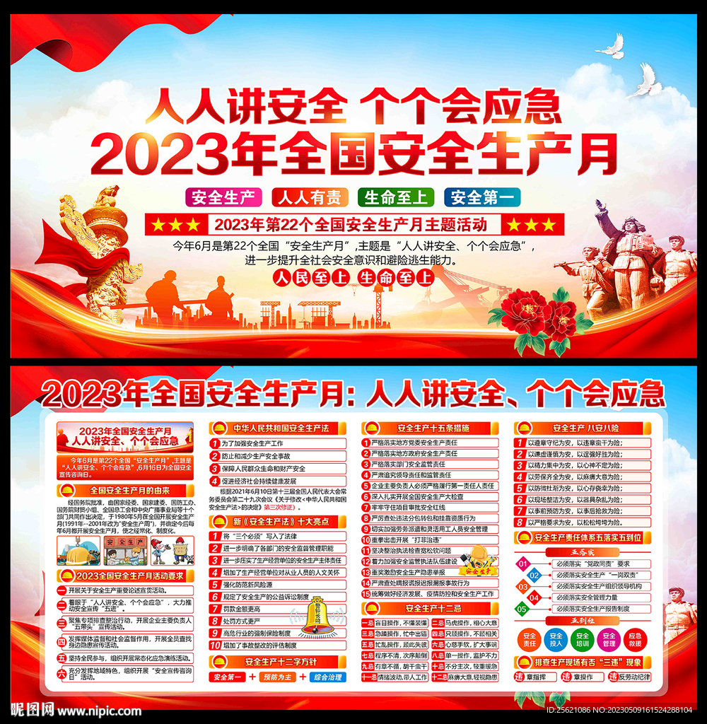 2023年安全月宣传展板