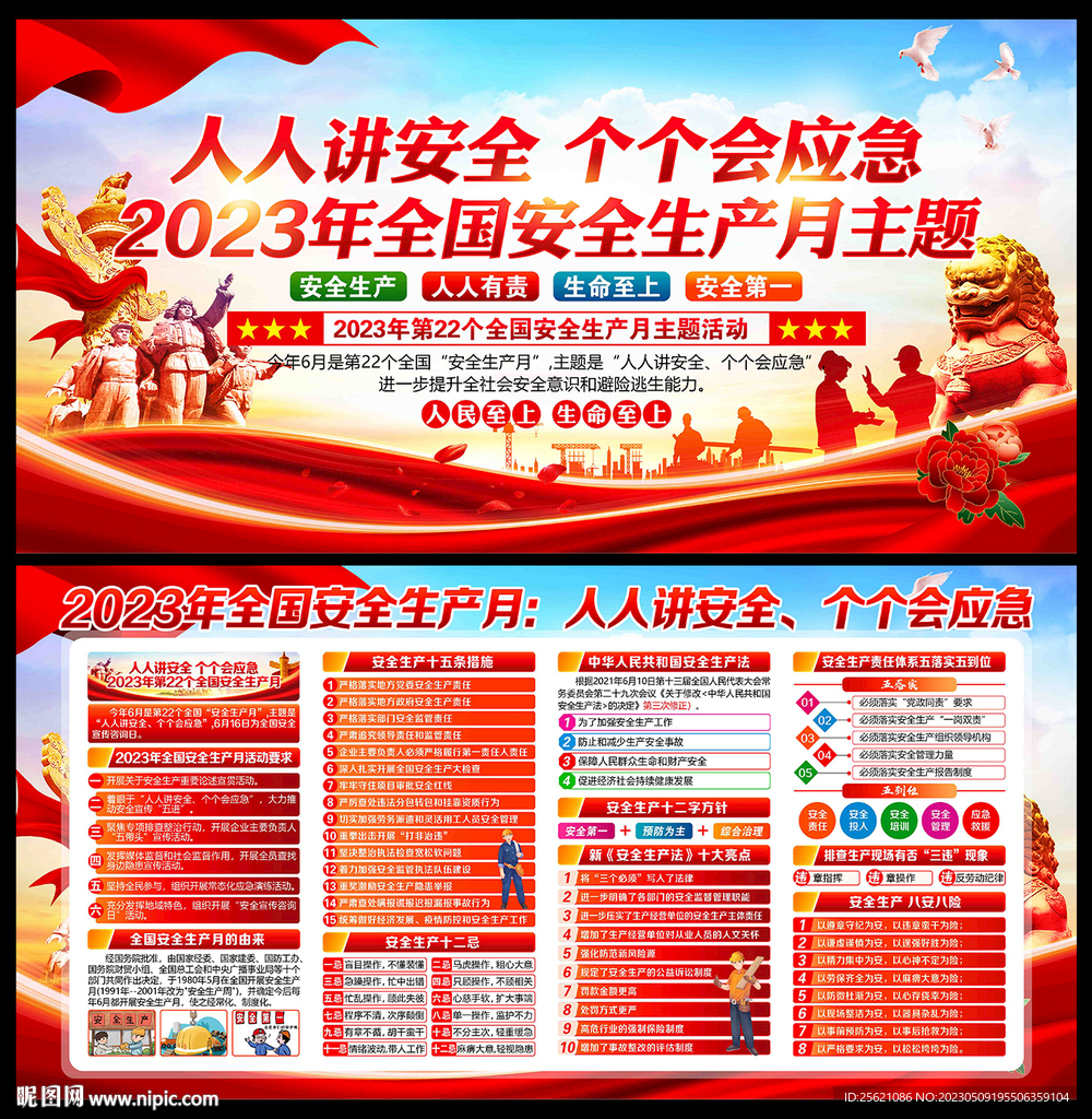 2023年安全月宣传栏