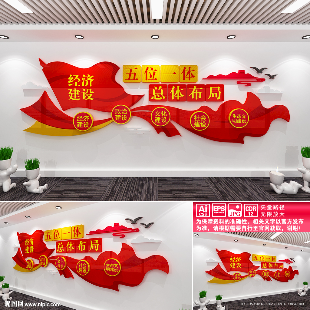 五位一体文化墙