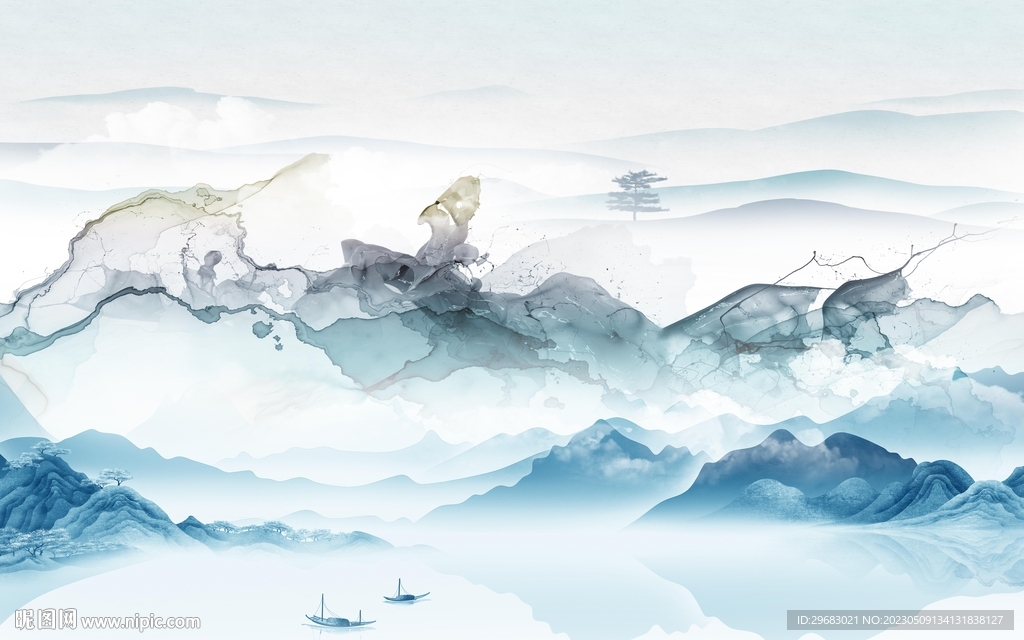 高档 别墅爆款山水 TIF分层