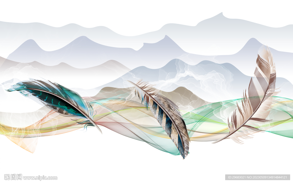 大气 别墅爆款山水 TIF分层