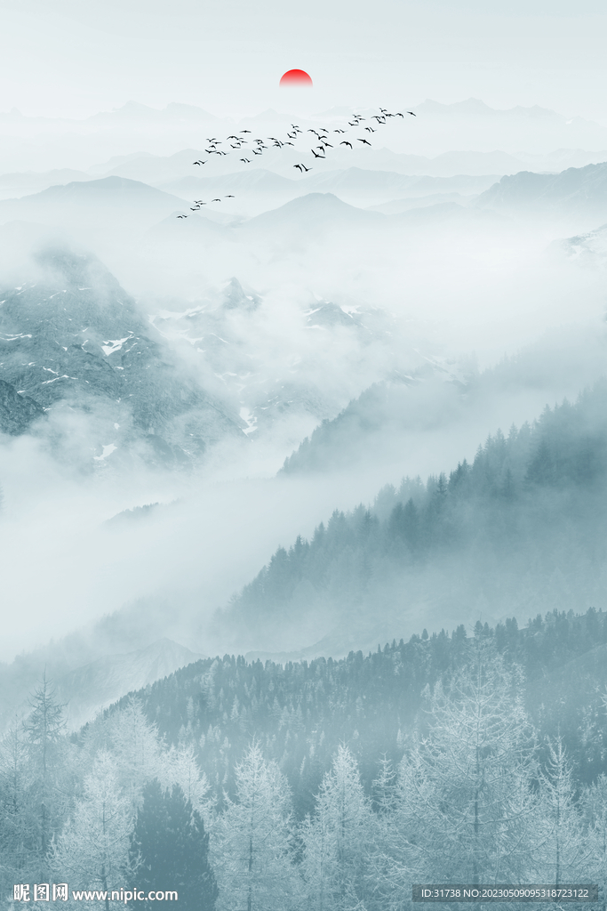 玄关水墨画