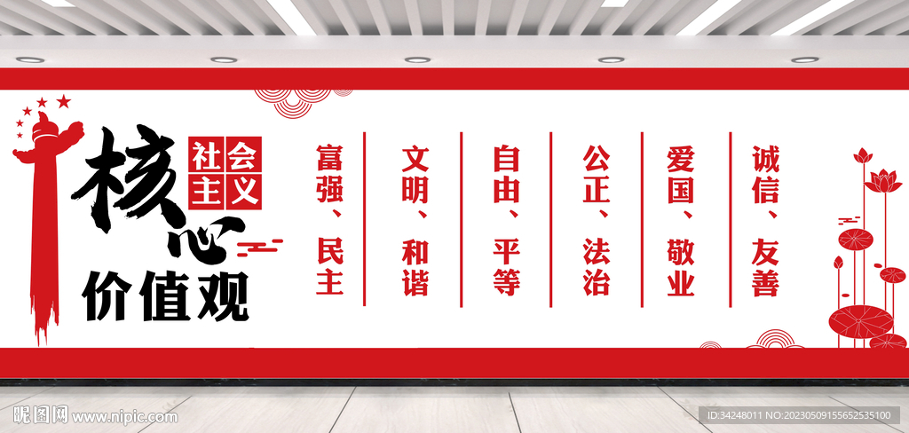 价值观背景墙