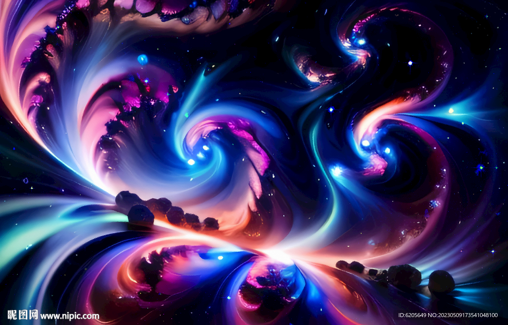 梦幻星空吊顶画面