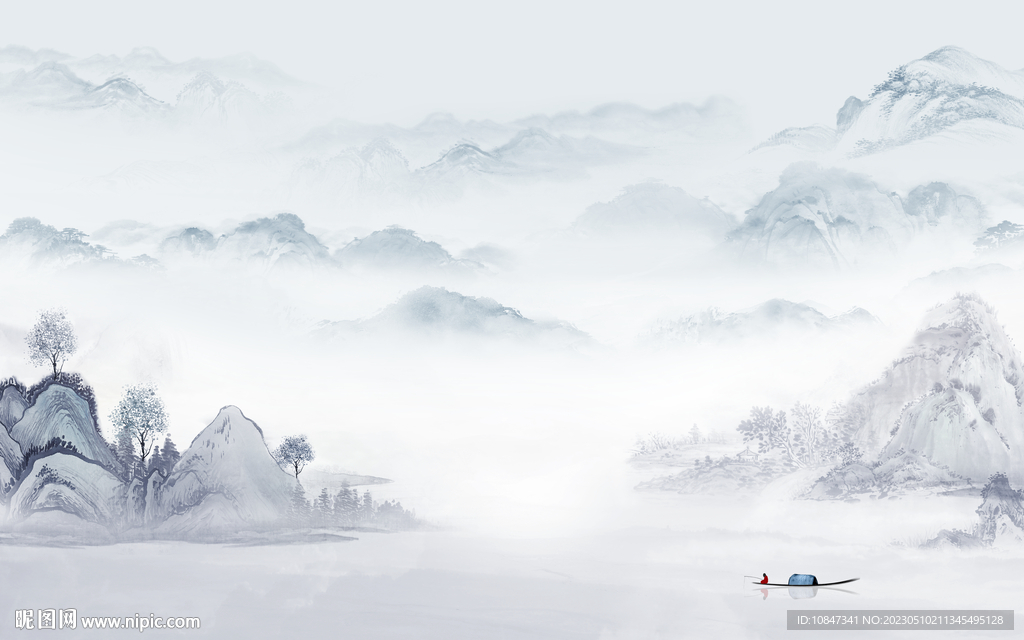 简约 人气最新山水 TIf分层