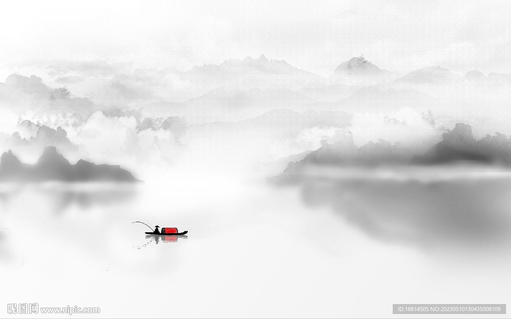 江南山水背景墙