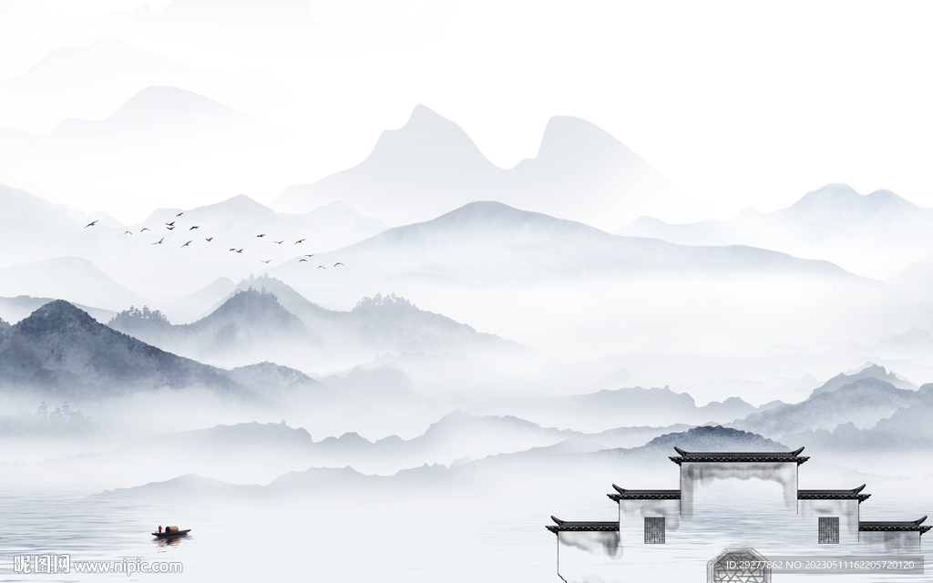 人气 高雅现代山水 TiF分层