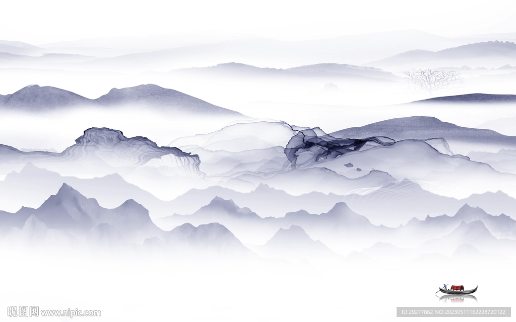 大气 高雅现代山水 TiF分层