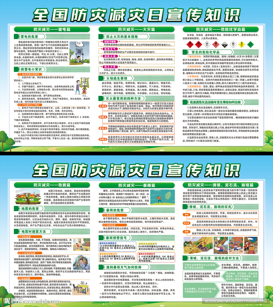 防灾减灾展板