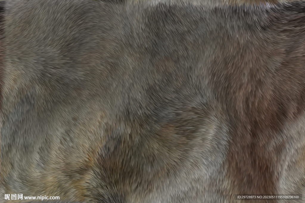 棕灰色毛发纹理
