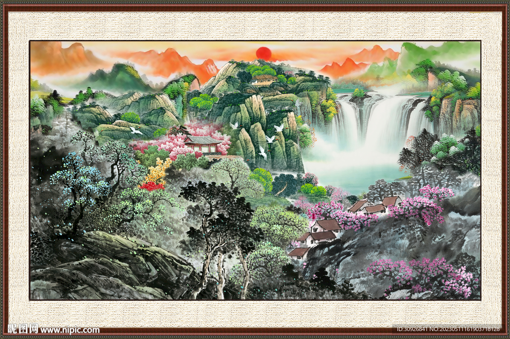 国画风景画 