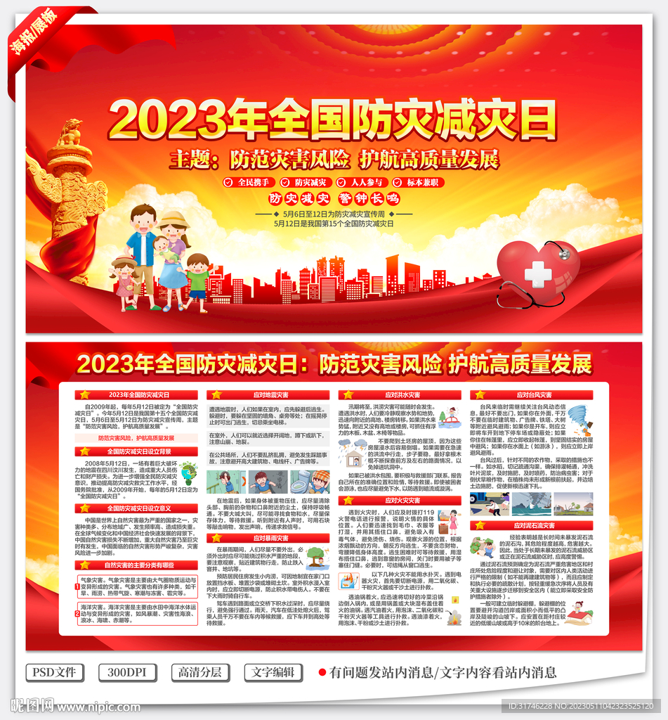 防灾减灾宣传展板