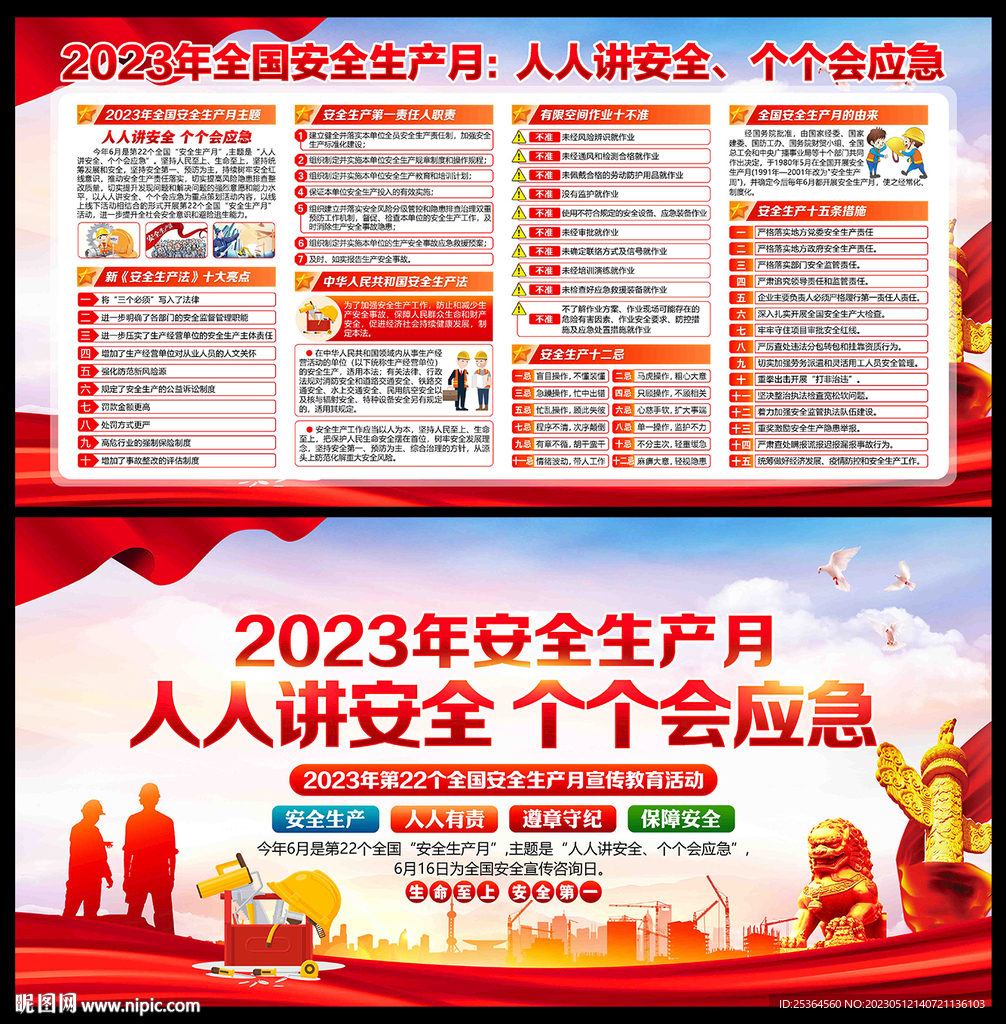 安全生产月宣传栏