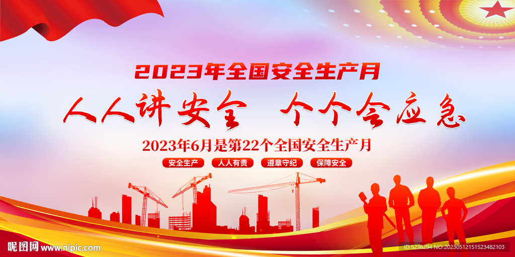 2023安全生产月展板