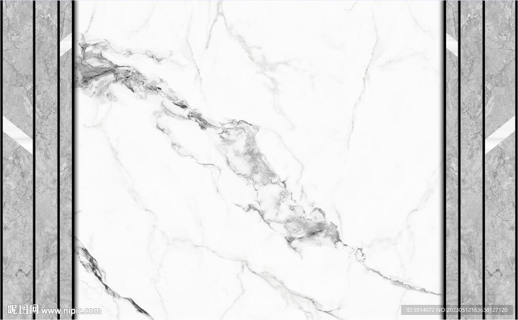 灰白大理石背景墙