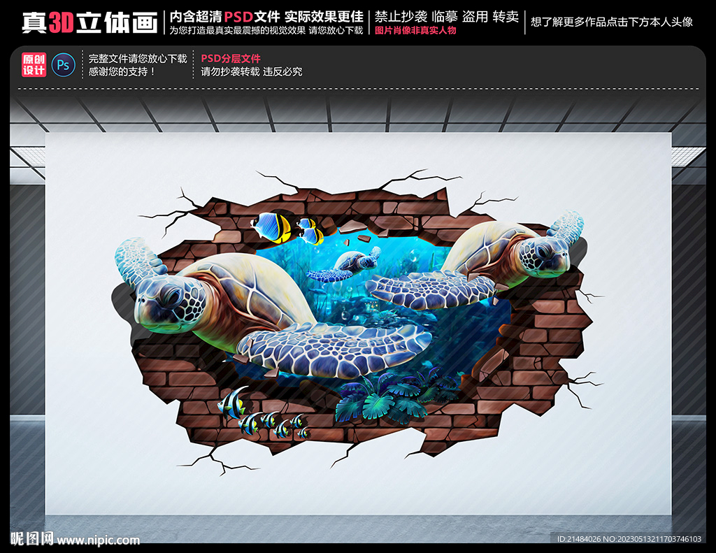 海龟壁画