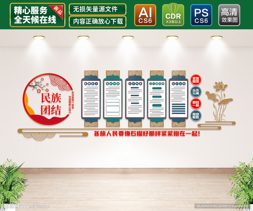 民族团结文化墙