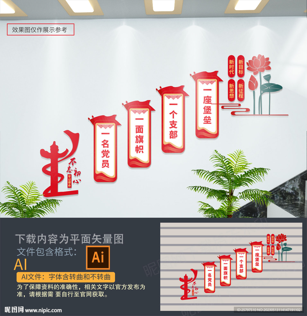 党建楼梯文化墙