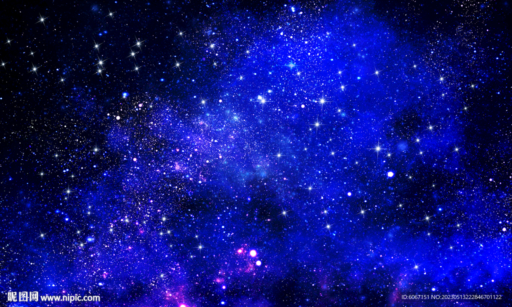 宇宙蓝色星空背景