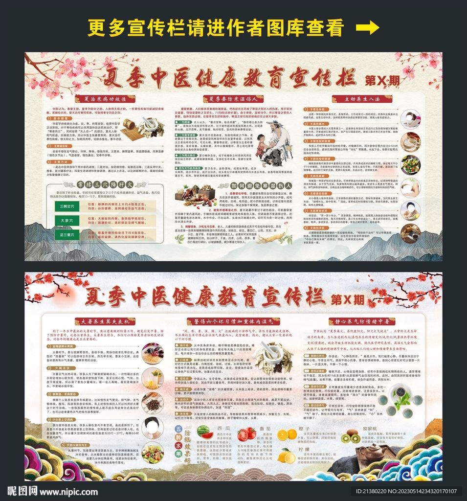 夏季中医养生知识宣传栏图片