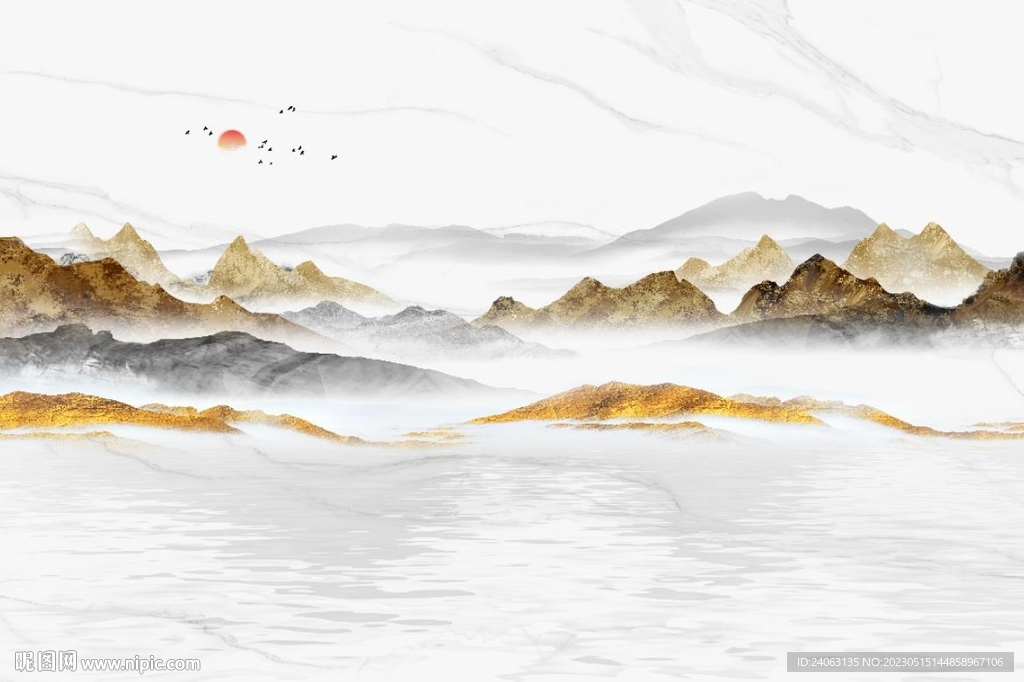 中式山水画