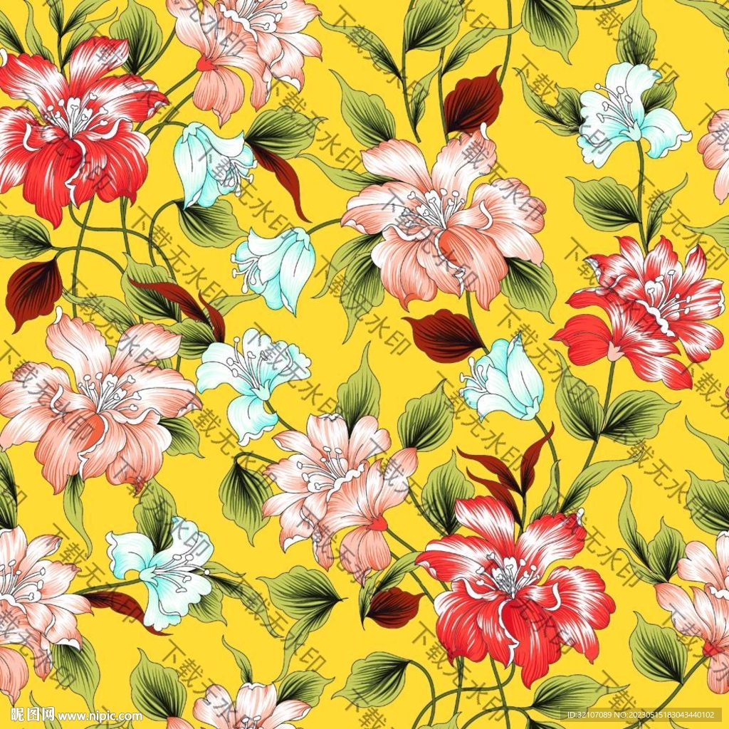 手绘花 