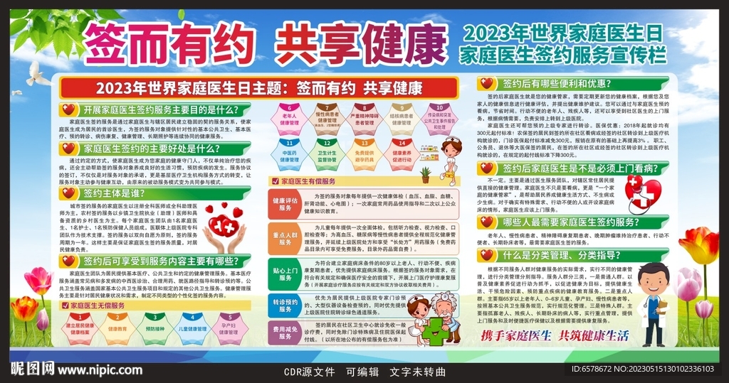 2023世界家庭医生日宣传栏