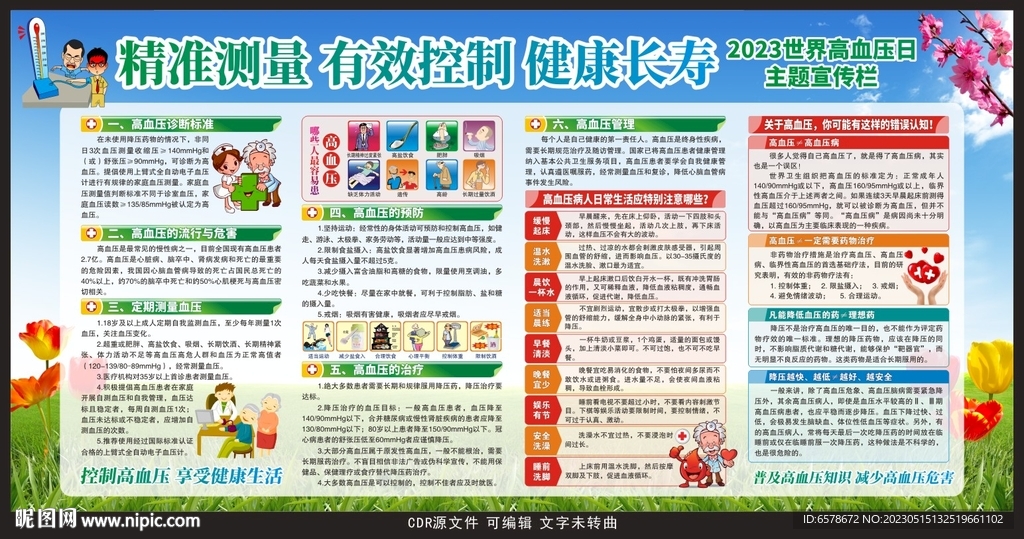 世界高血压日宣传栏