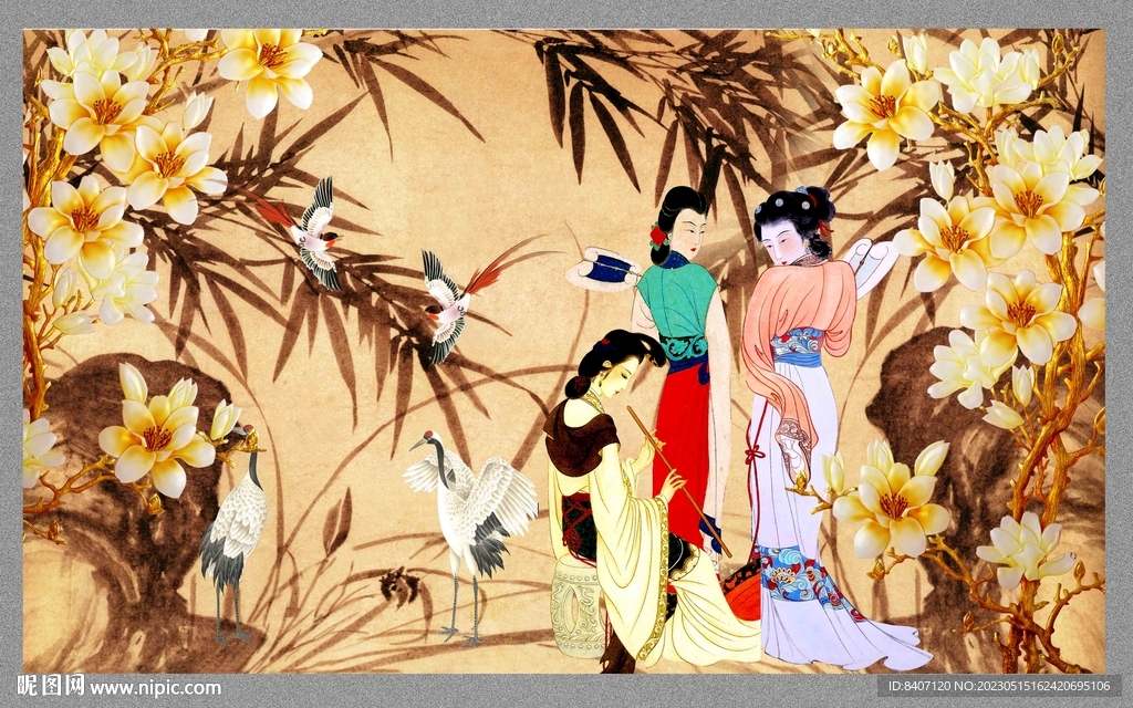 古代仕女图