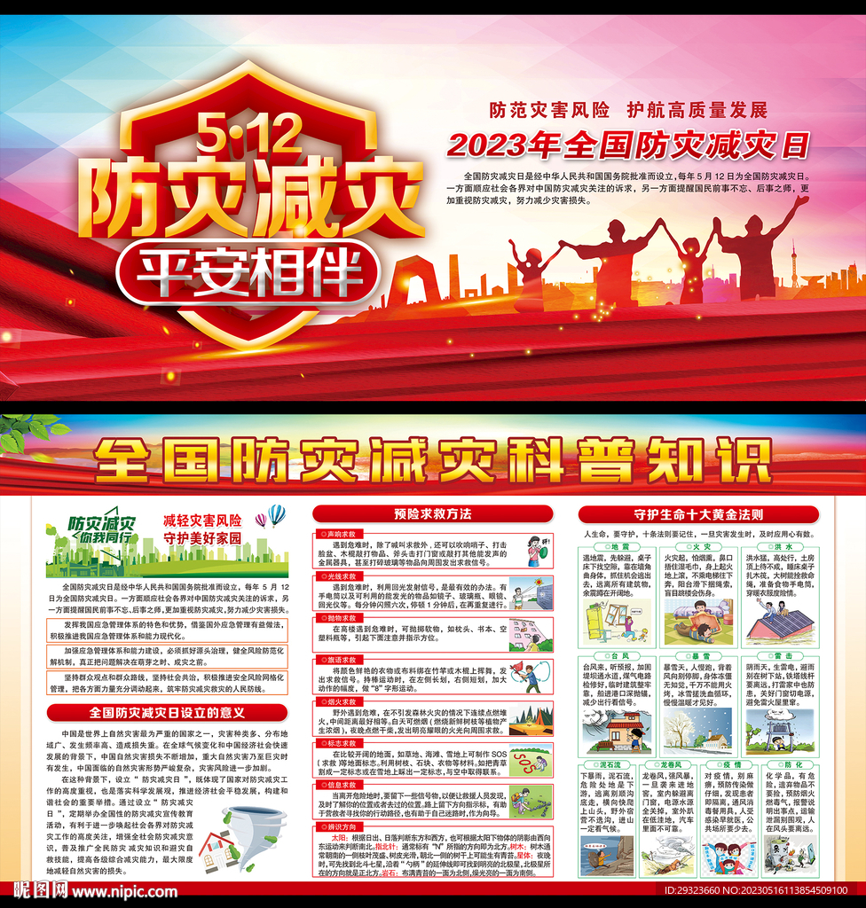 防灾减灾展板