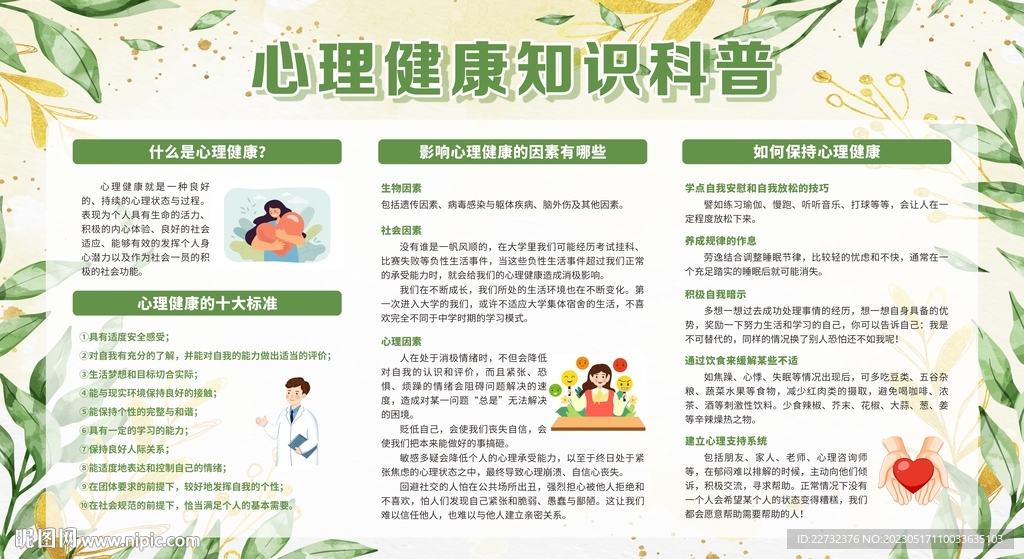 心理健康教育宣传栏