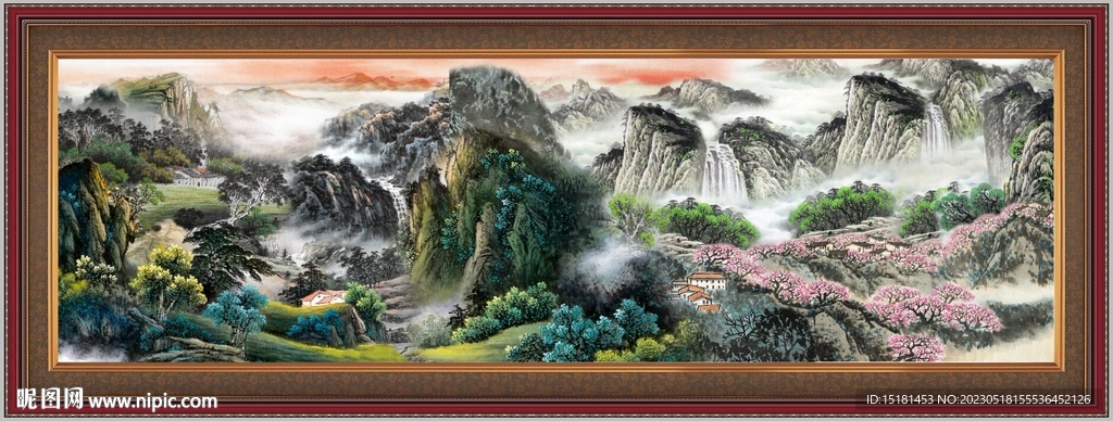 巨幅山水画 