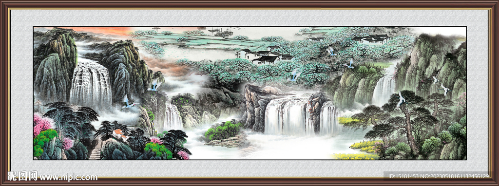 巨幅山水画 