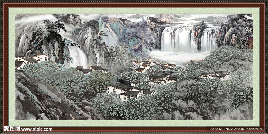 客厅山水画 