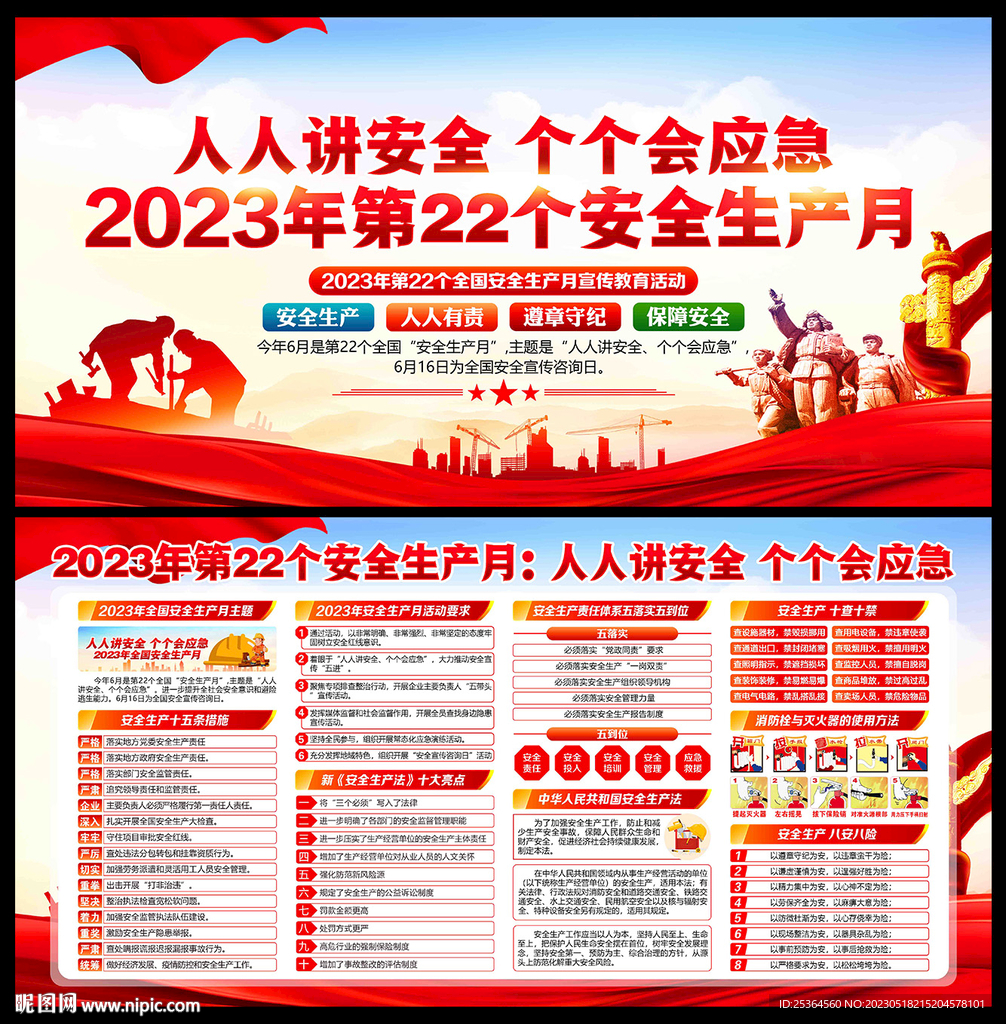 2023年安全生产月宣传栏